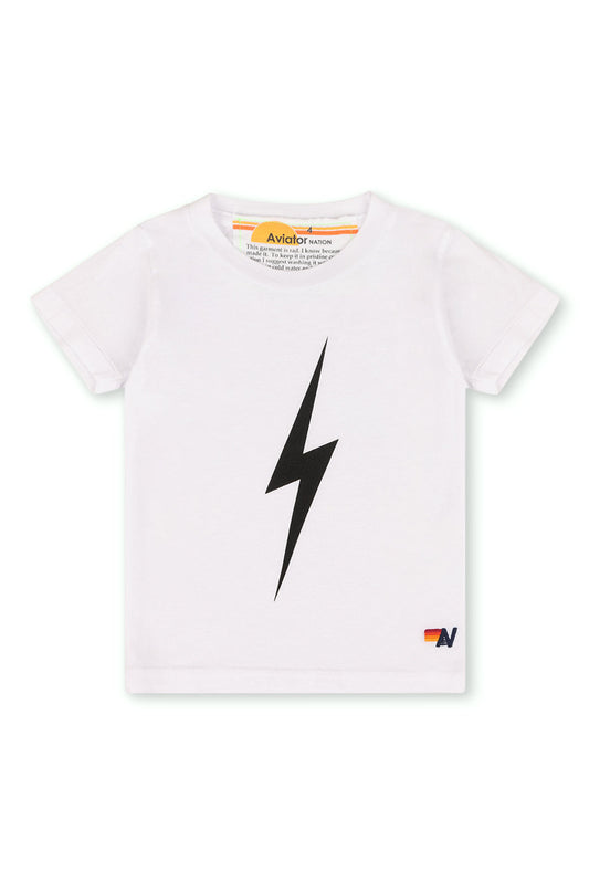 KID'S BOLT TEE - WHITE
