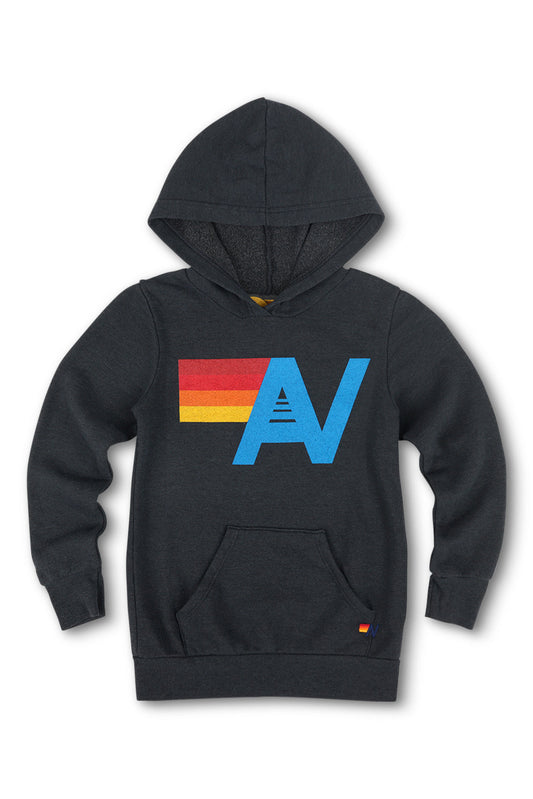 KID'S LOGO  PULLOVER HOODIE - CHARCOAL
