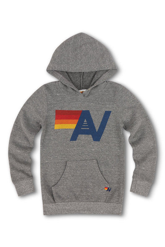 KID'S LOGO PULLOVER HOODIE - HEATHER GREY