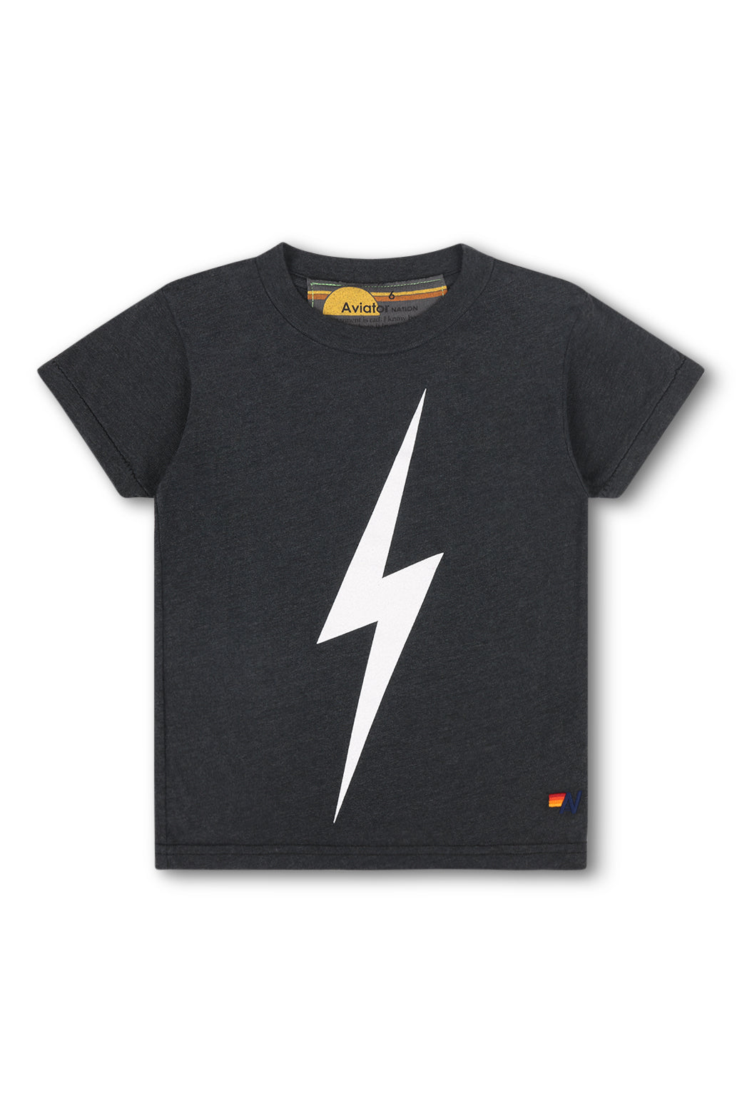KID'S BOLT TEE - CHARCOAL