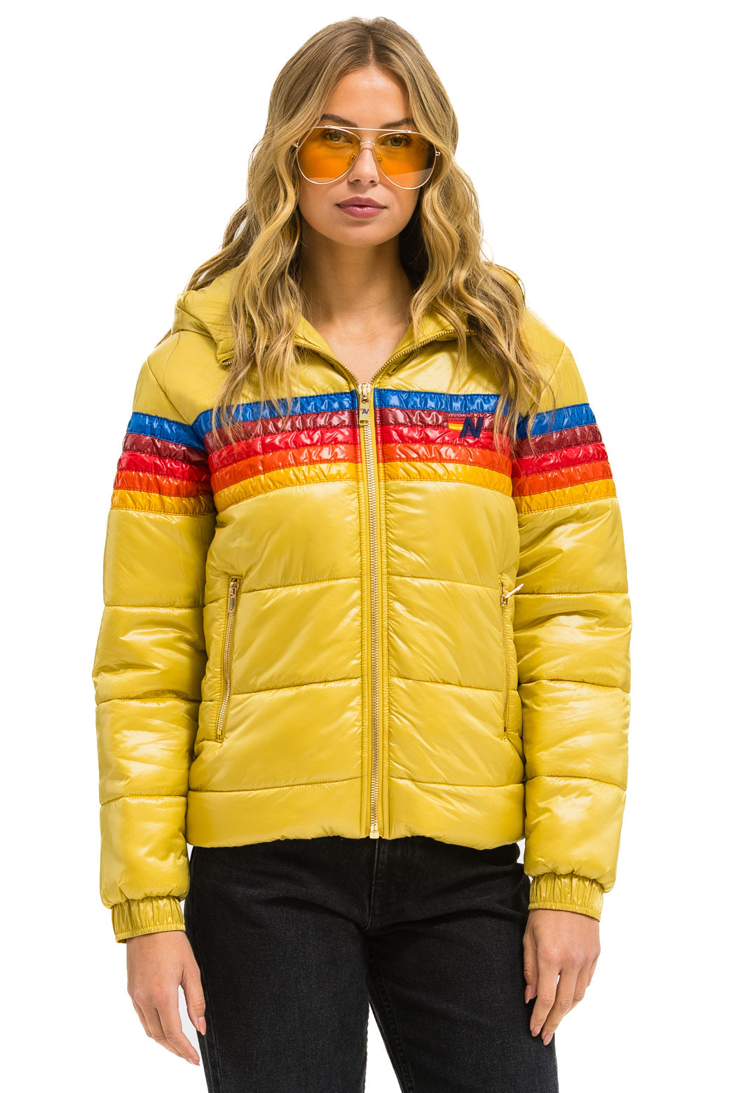 5 STRIPE TREKKER JACKET - GLOSSY KHAKI