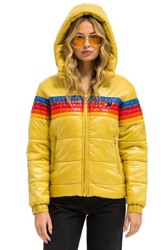 5 STRIPE TREKKER JACKET - GLOSSY KHAKI