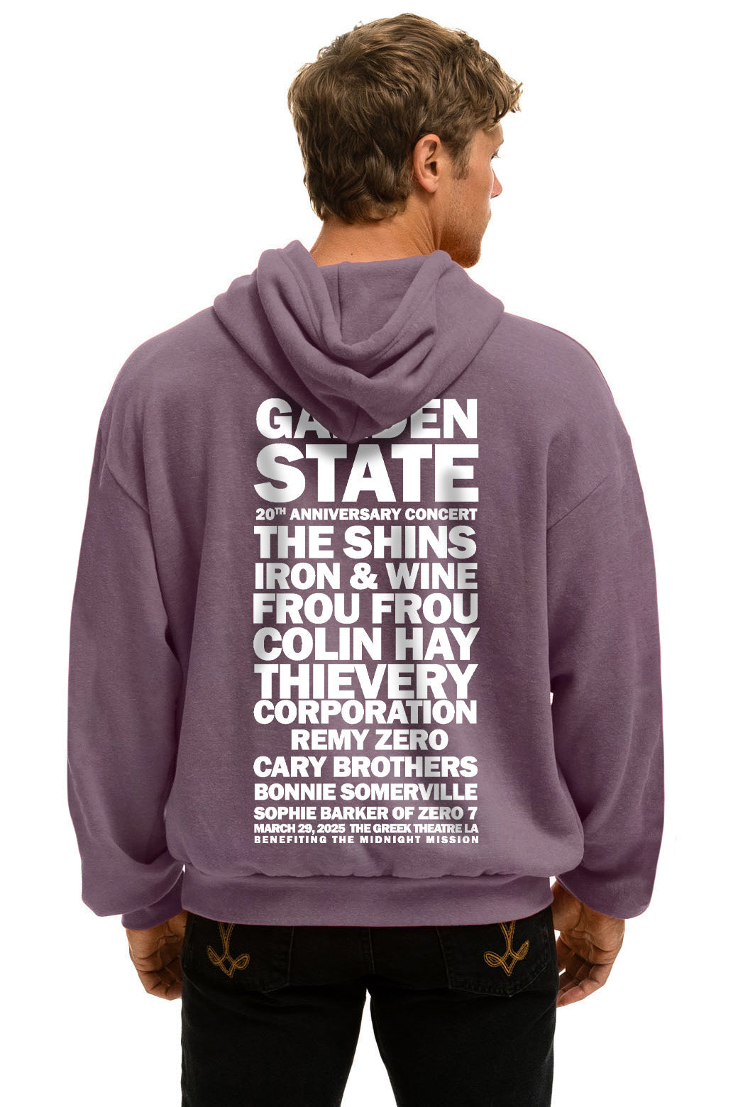 GARDEN STATE CONCERT  PULLOVER HOODIE RELAXED - MOCHA