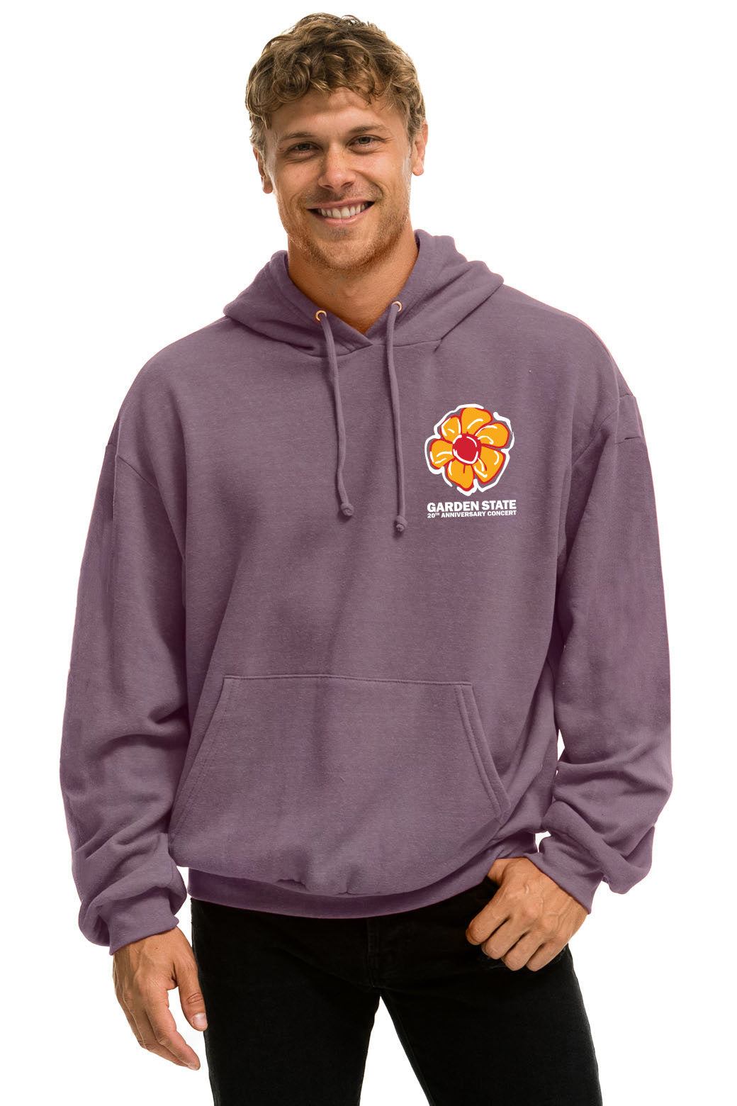 GARDEN STATE CONCERT  PULLOVER HOODIE RELAXED - MOCHA