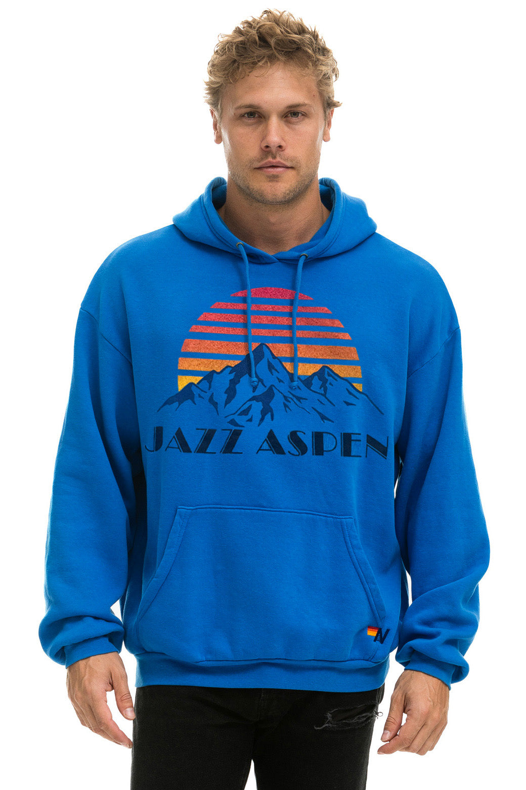 JAZZ ASPEN SNOWMASS 2025 PULLOVER HOODIE RELAXED - ADVENTURE BLUE