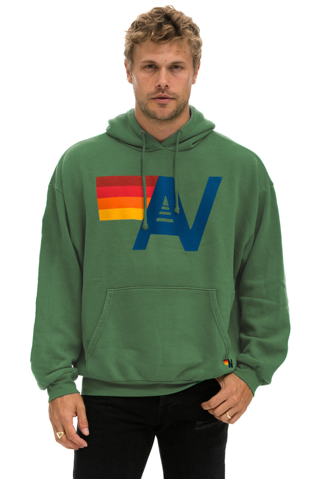 LOGO PULLOVER RELAXED HOODIE - PALM