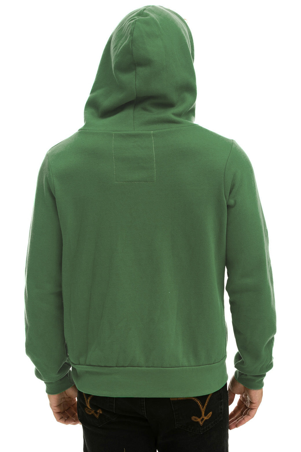 5 STRIPE HOODIE - PALM // RAINBOW WHITE