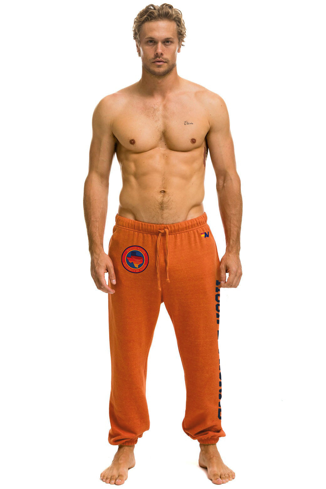 UNIVERSITY OF TEXAS CIRCLE PRINT SWEATPANTS - BURNT ORANGE