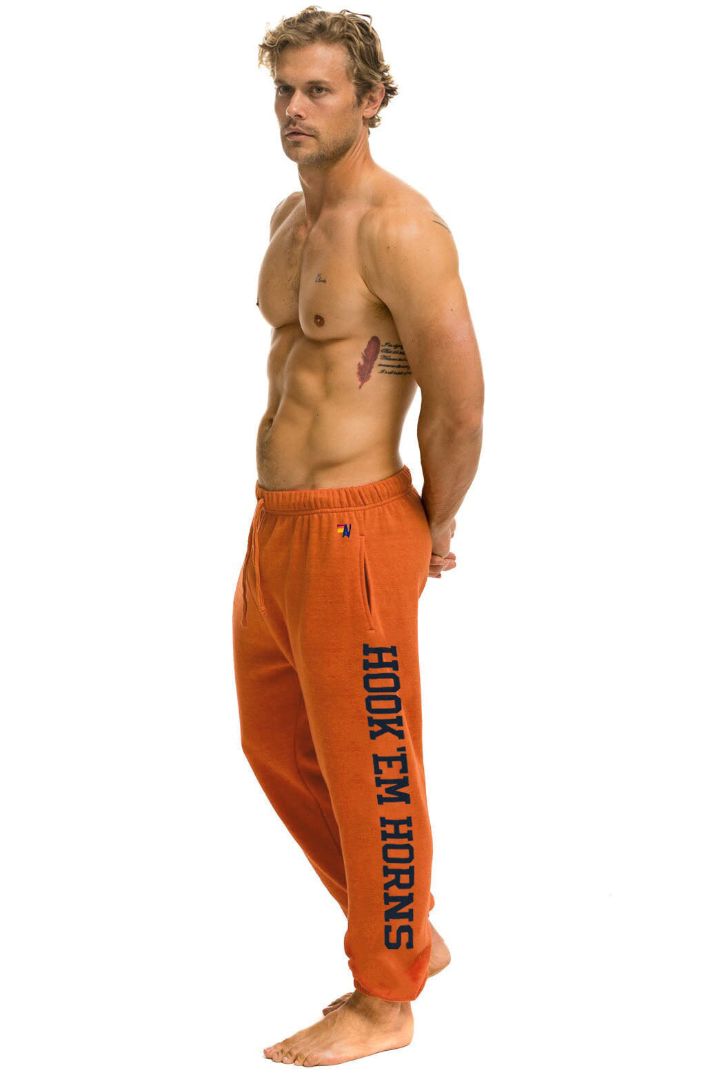 UNIVERSITY OF TEXAS CIRCLE PRINT SWEATPANTS - BURNT ORANGE