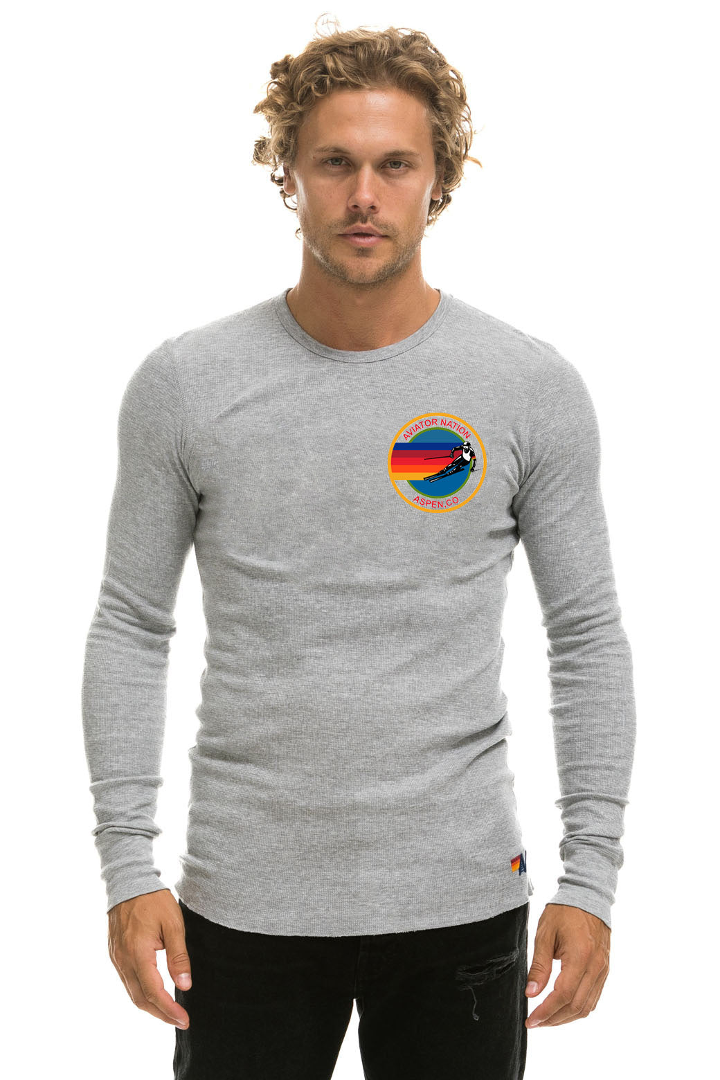 AVIATOR NATION ASPEN THERMAL - HEATHER GREY