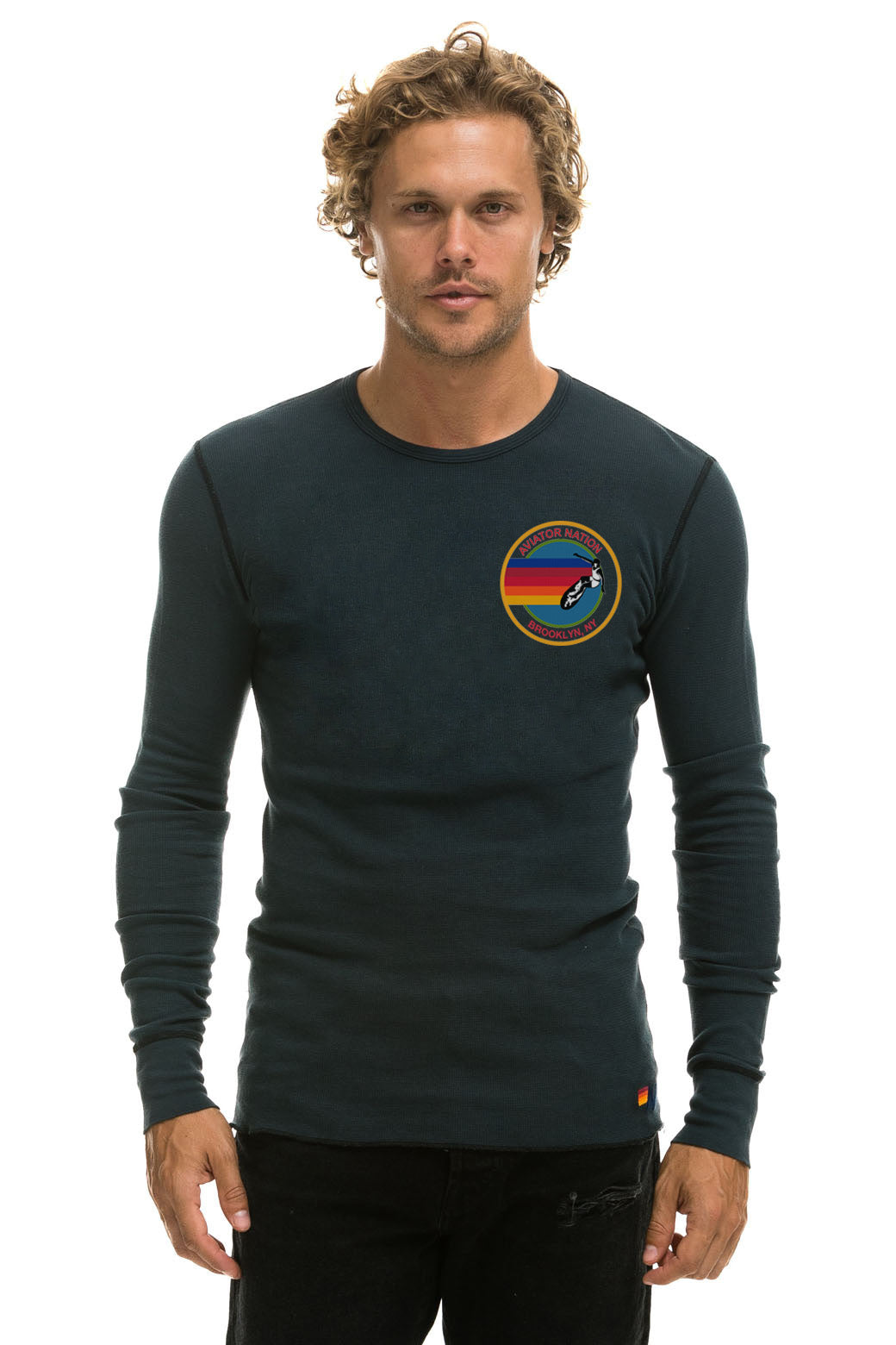 AVIATOR NATION BROOKLYN THERMAL - CHARCOAL