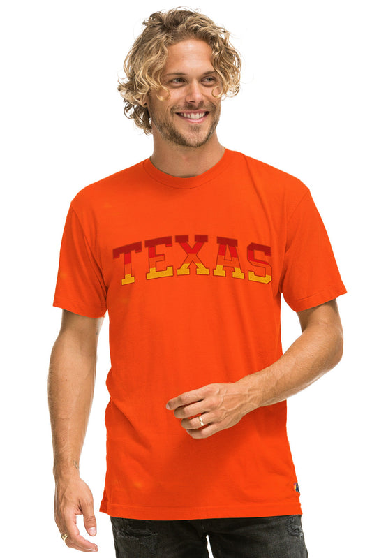 UNIVERSITY OF TEXAS CREW TEE SHIRT - ORANGE