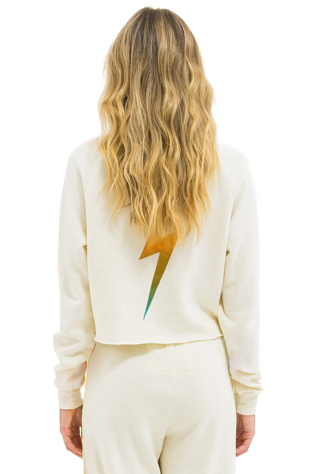 BOURBON AND BEYOND 2025 CROPPED CREW SWEATSHIRT RELAXED - VINTAGE WHITE