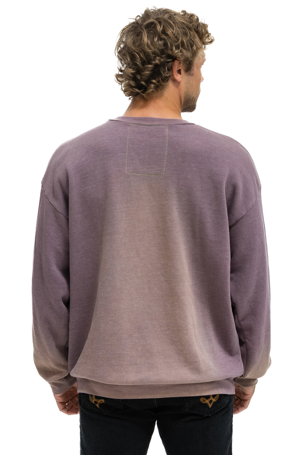 BOLT STITCH 2 RELAXED CREW SWEATSHIRT - FADED MOCHA