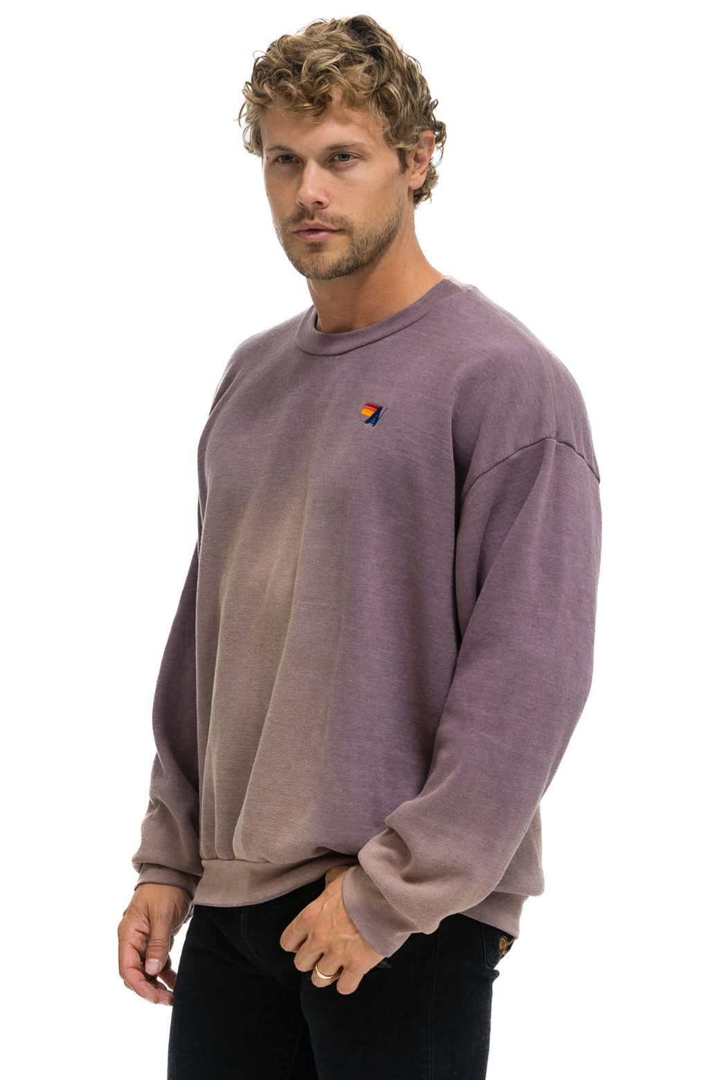 ESSENTIAL RELAXED CREW SWEATSHIRT - FADED MOCHA