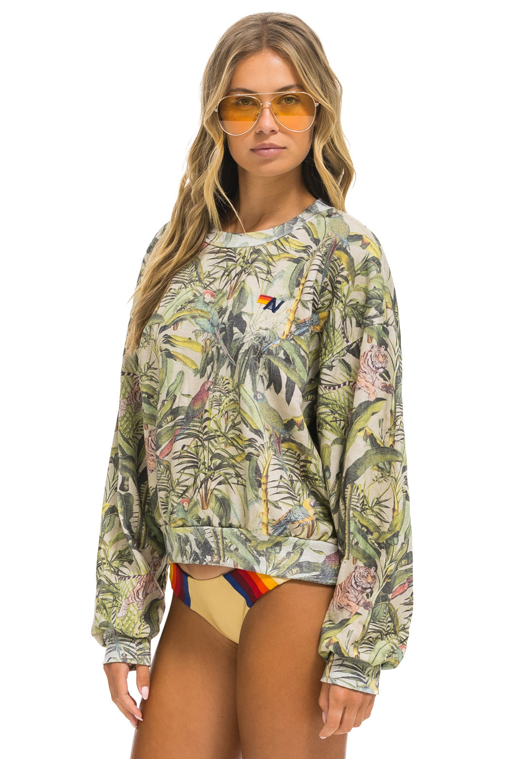 JUNGLE RELAXED CREW SWEATSHIRT - SAND