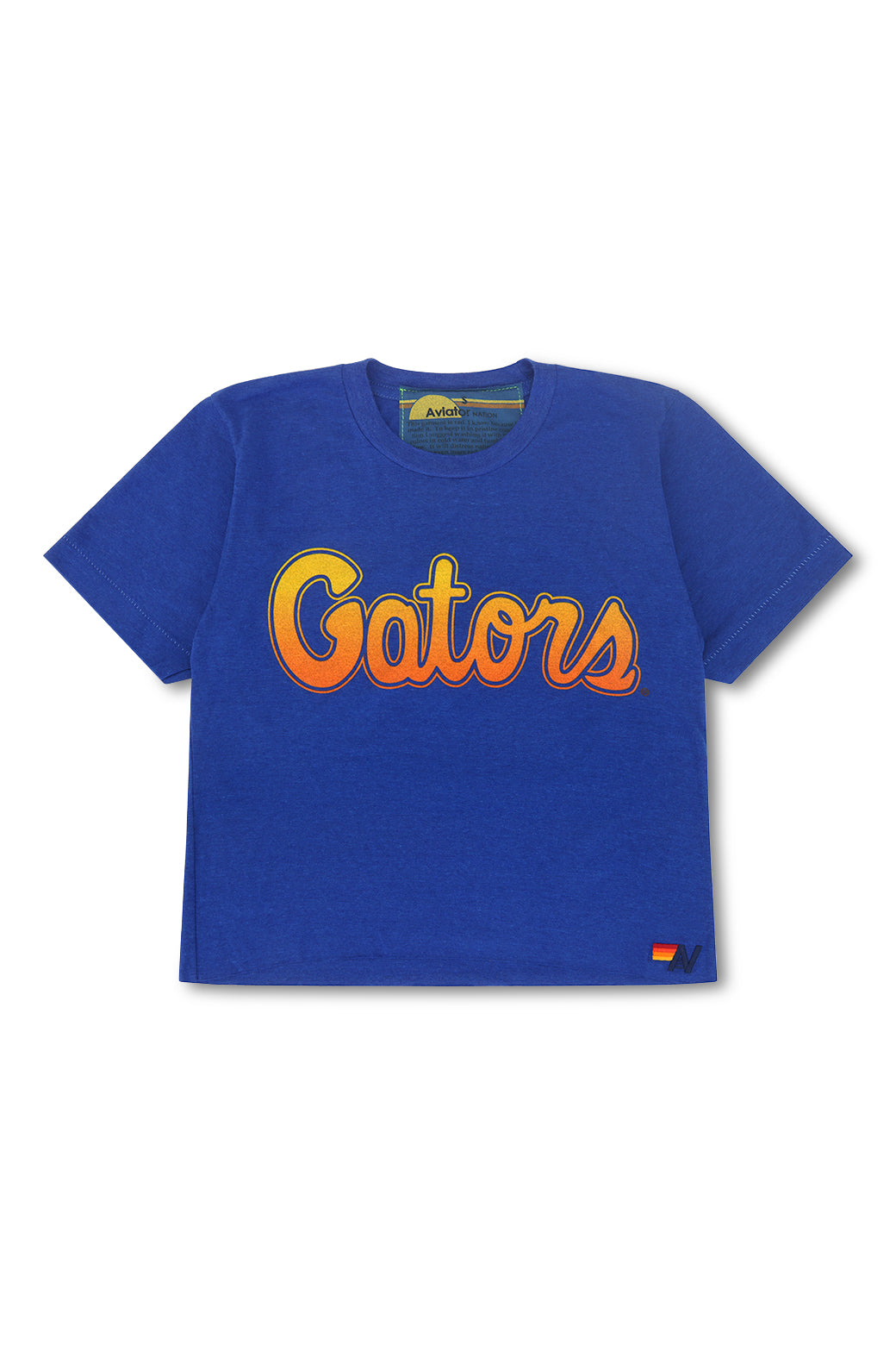 UNIVERSITY OF FLORIDA BOLT BOYFRIEND TEE - BLUE