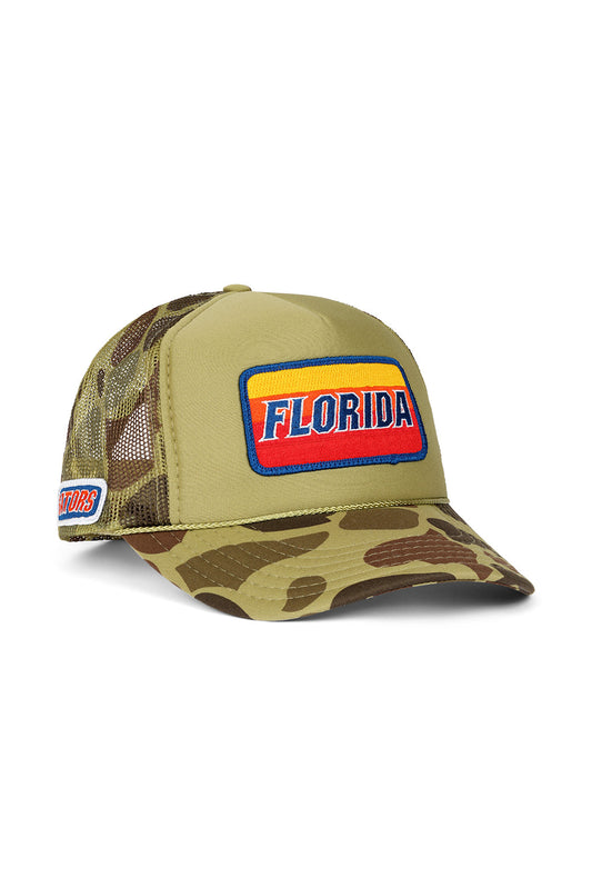 UNIVERSITY OF FLORIDA VINTAGE LOW RISE TRUCKER - CAMO