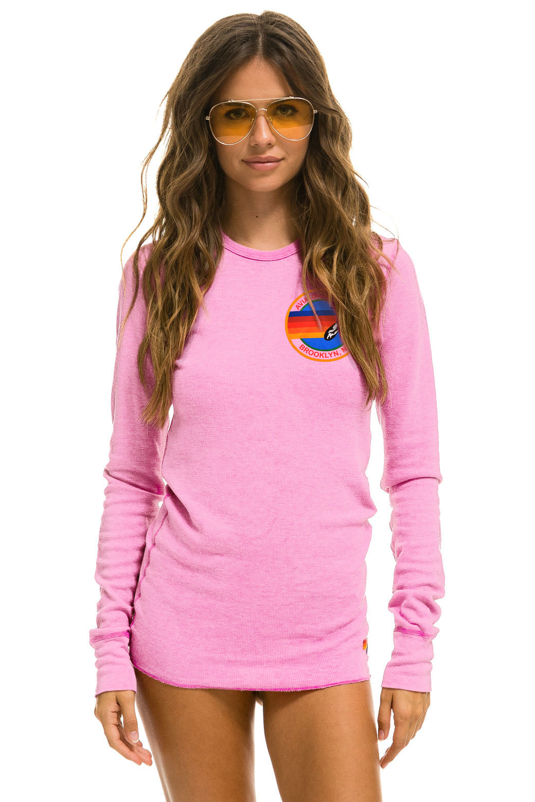 AVIATOR NATION BROOKLYN THERMAL - NEON PINK