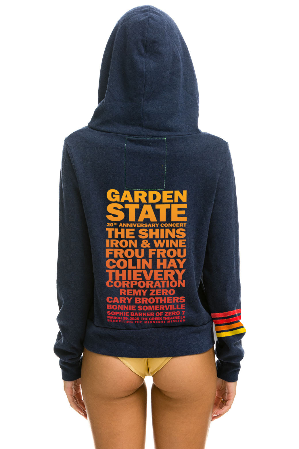 GARDEN STATE CONCERT ZIP HOODIE - NAVY