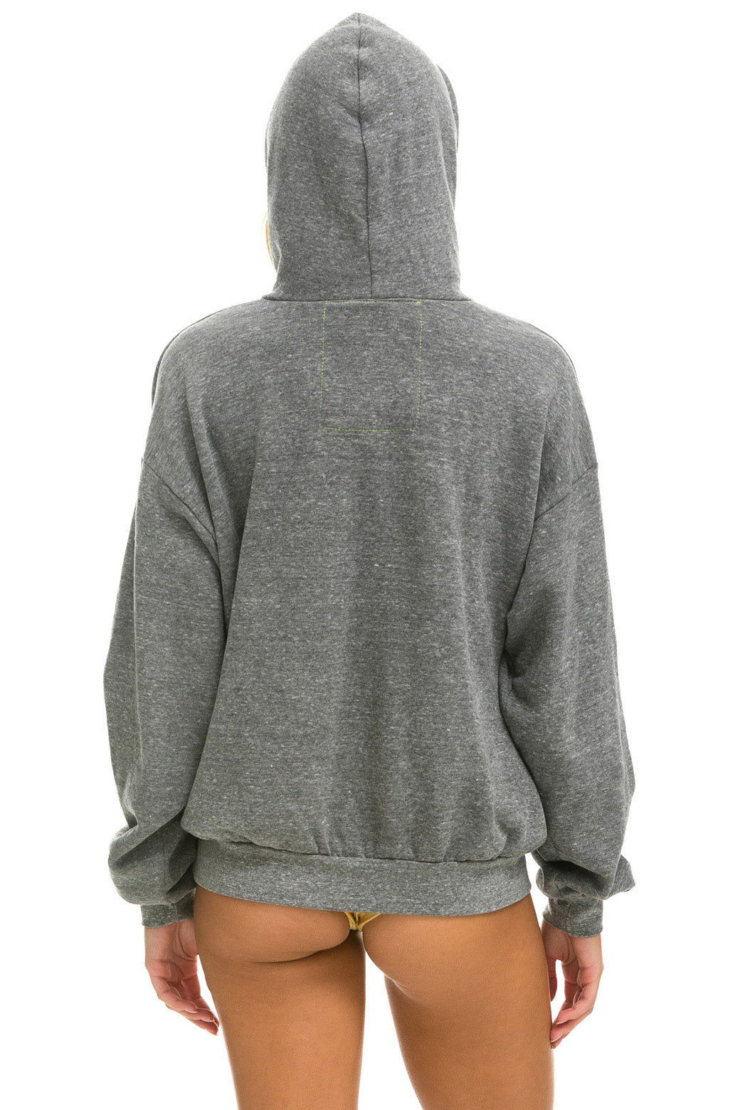 BOLT HEART PULLOVER RELAXED HOODIE - HEATHER