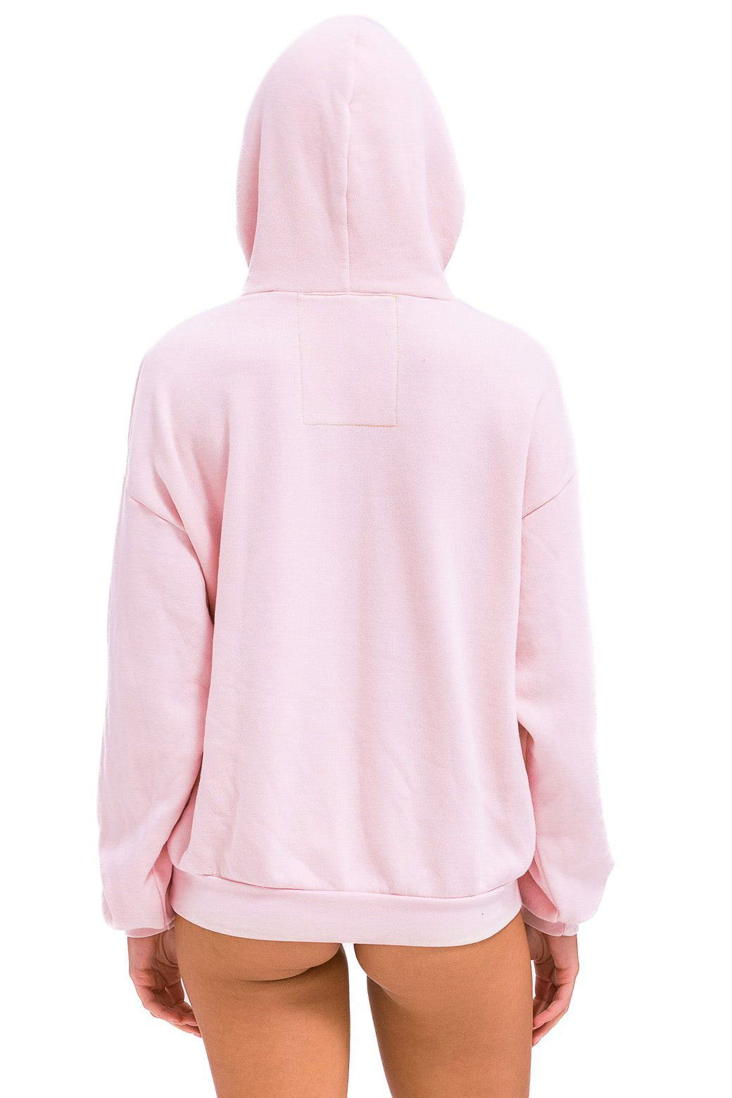 BOLT HEART PULLOVER RELAXED HOODIE - LIGHT PINK