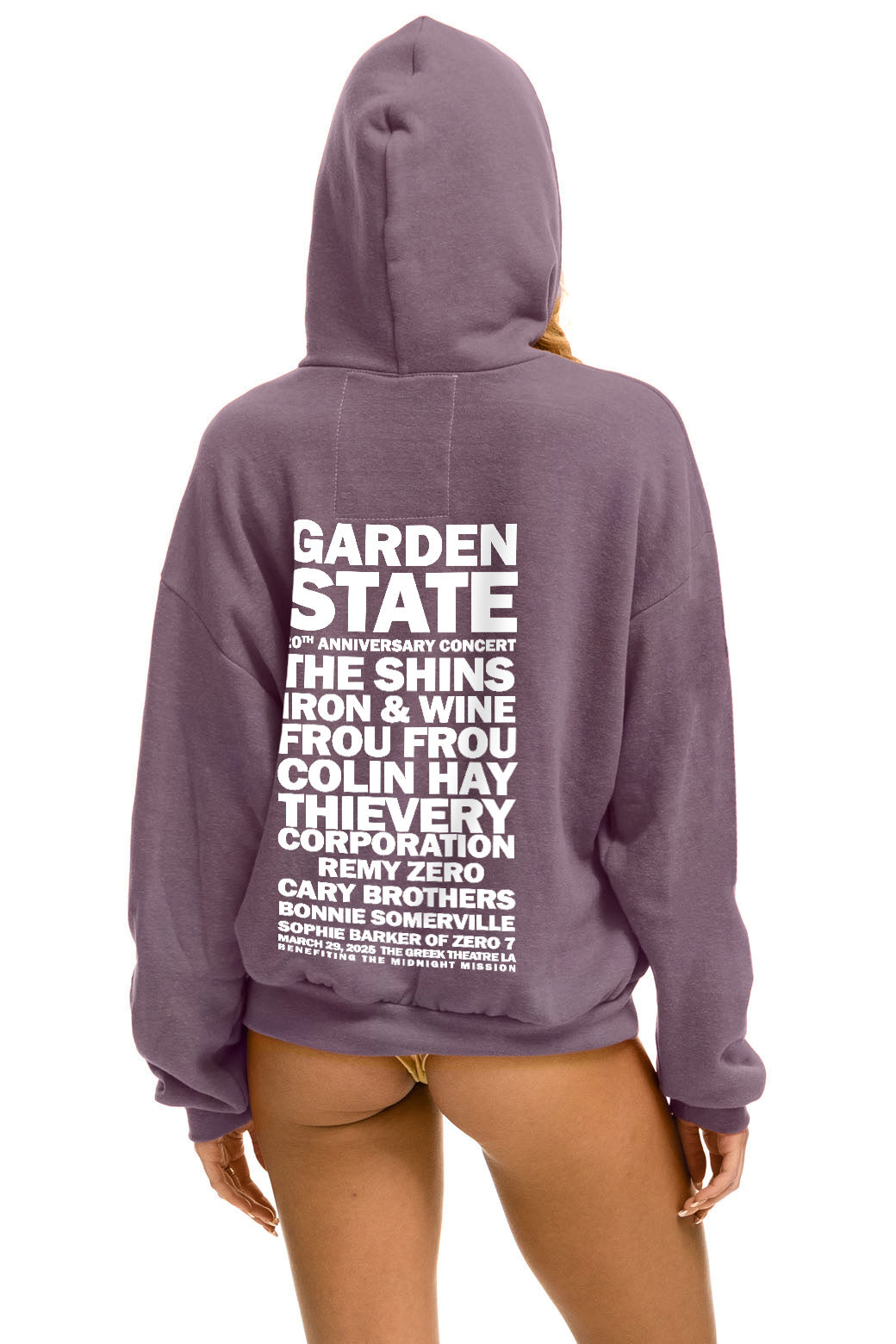 GARDEN STATE CONCERT  PULLOVER HOODIE RELAXED - MOCHA