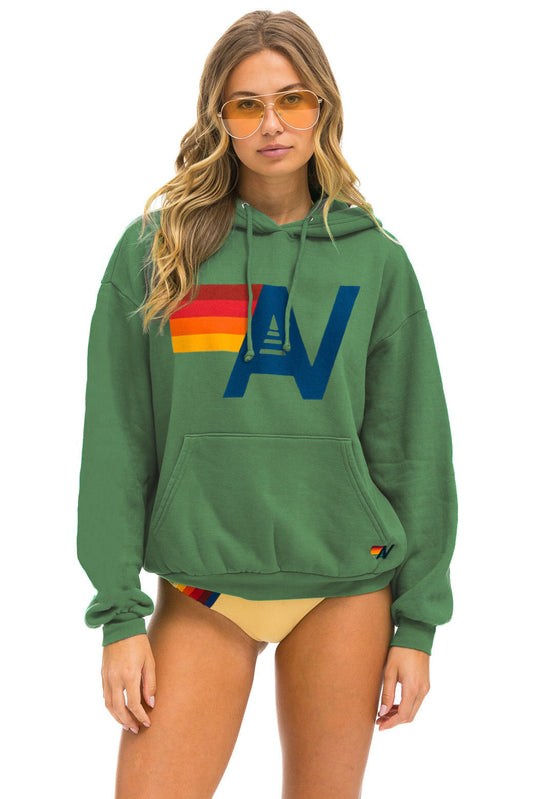 LOGO PULLOVER RELAXED HOODIE - PALM