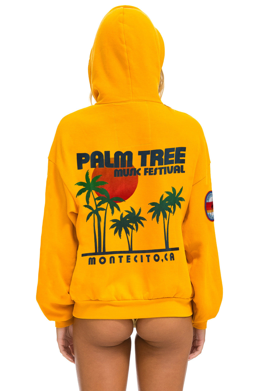 PALM TREE MONTECITO 2025 PULLOVER HOODIE RELAXED - GOLD