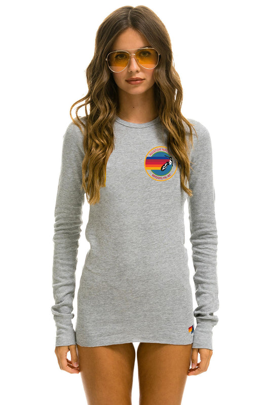 AVIATOR NATION BROOKLYN THERMAL - HEATHER GREY