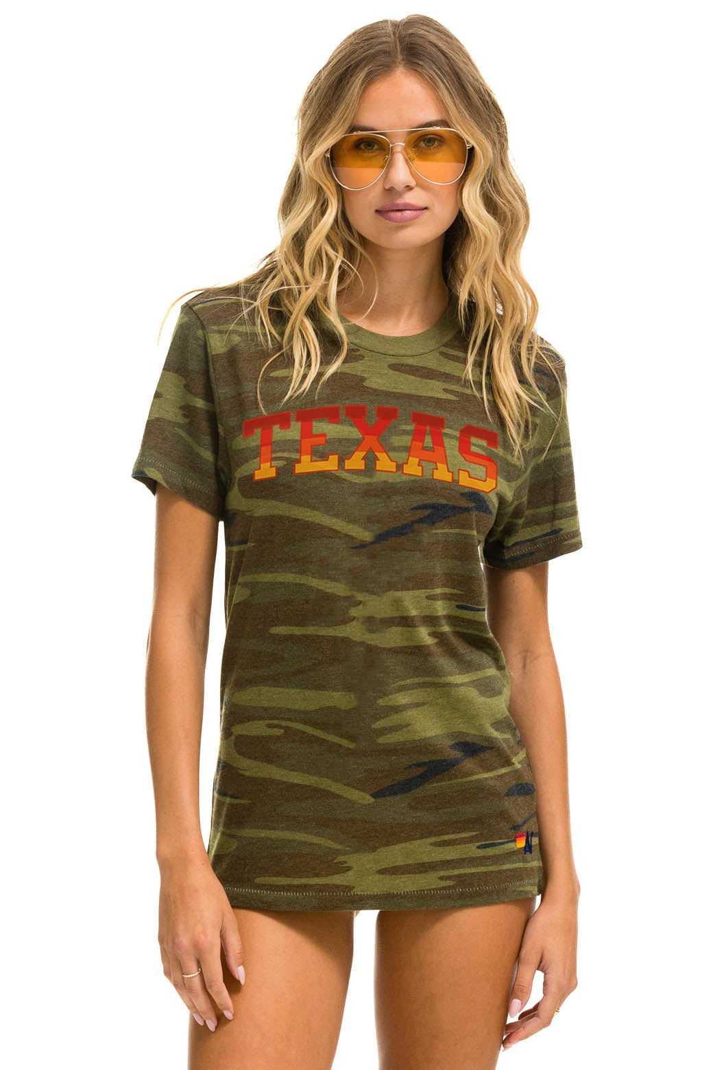 UNIVERSITY OF TEXAS CREW TEE SHIRT - CAMO