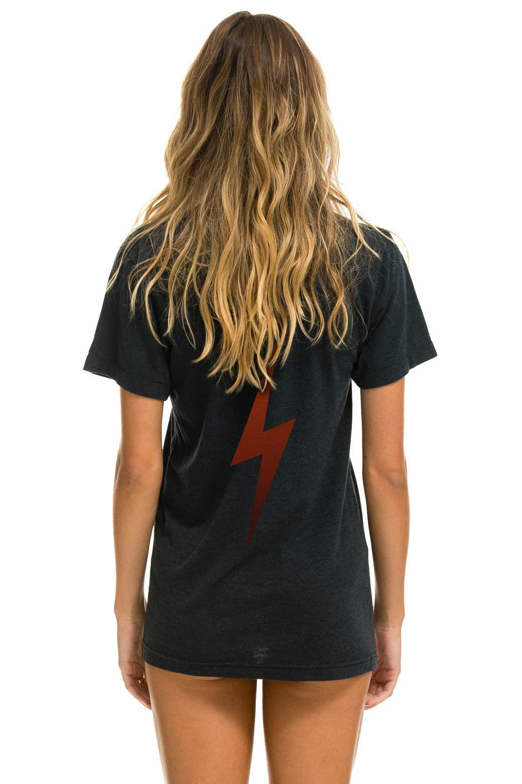 UNIVERSITY OF TEXAS BOLT CREW TEE SHIRT - CHARCOAL