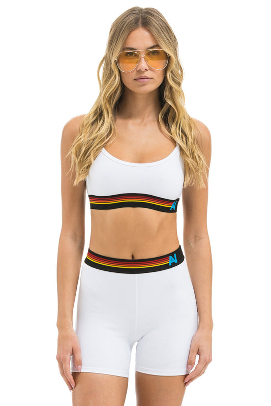 LOGO ADJUSTABLE BRALETTE - WHITE