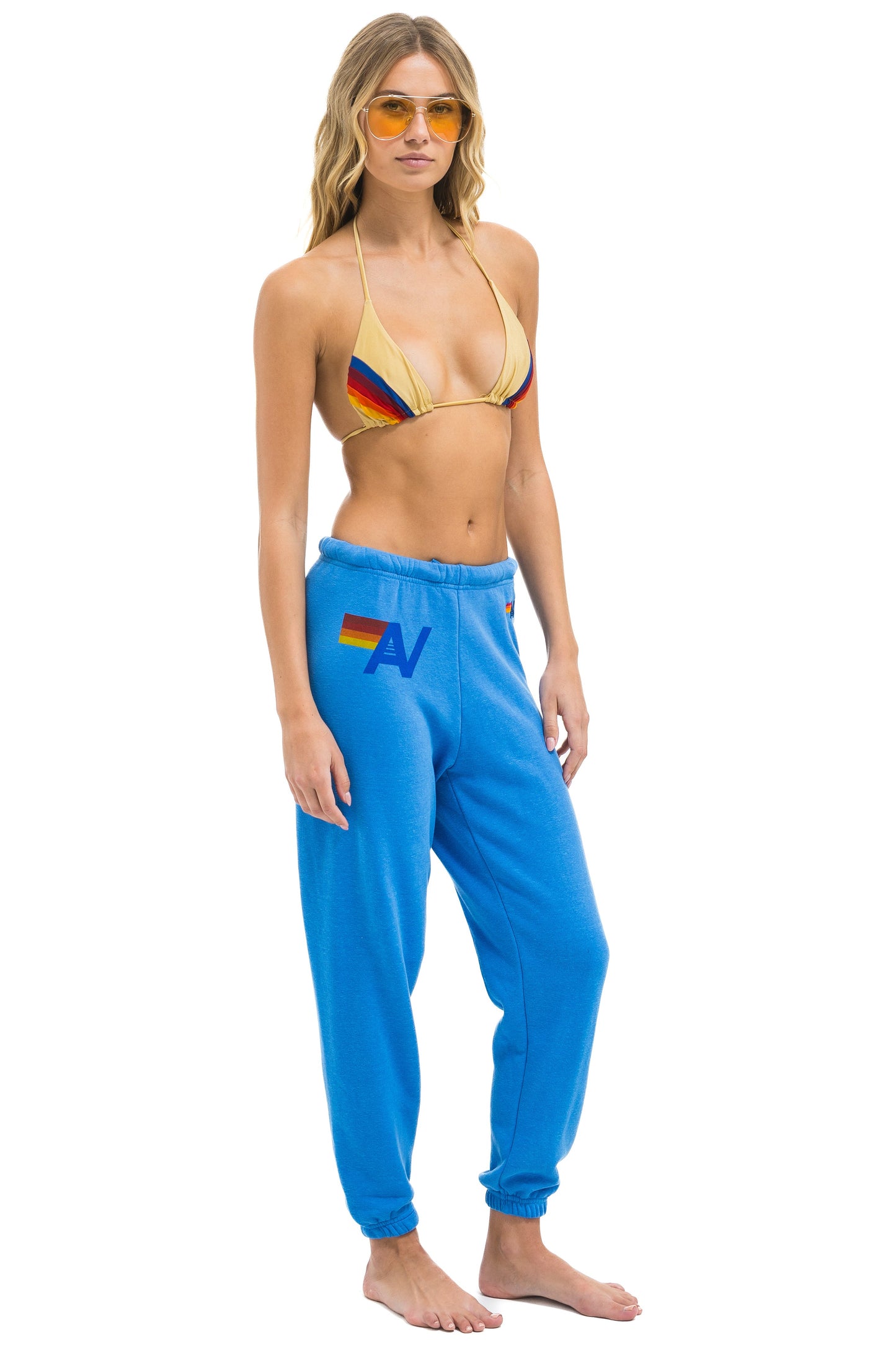 LOGO SWEATPANTS - COBALT