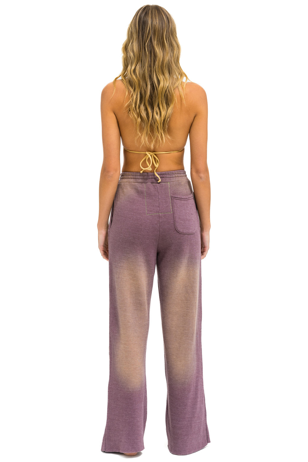 AN 3D WIDE LEG POCKET SWEATPANTS - FADED MOCHA