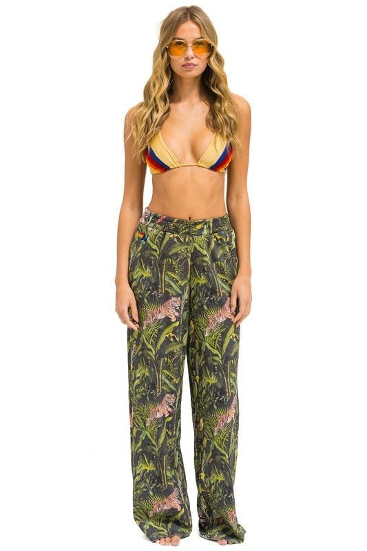 JUNGLE WIDE LEG POCKET SWEATPANTS - VINTAGE CHARCOAL