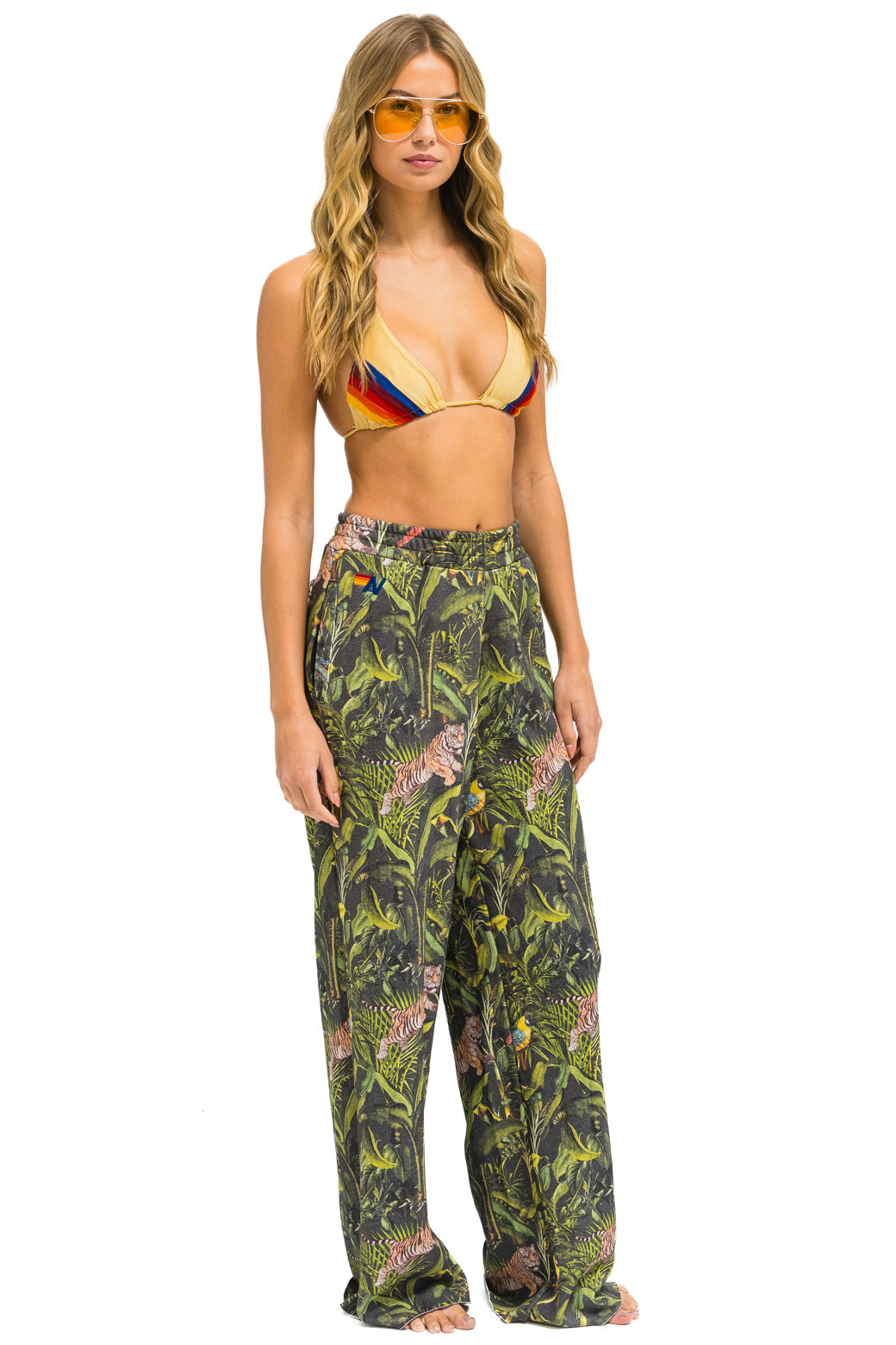 JUNGLE WIDE LEG POCKET SWEATPANTS - VINTAGE CHARCOAL