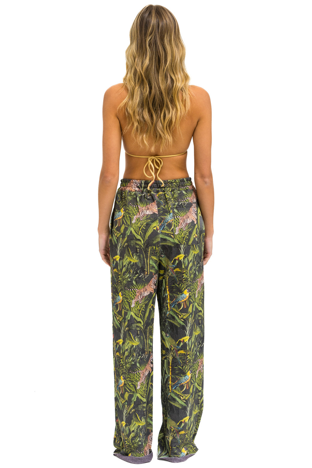 JUNGLE WIDE LEG POCKET SWEATPANTS - VINTAGE CHARCOAL
