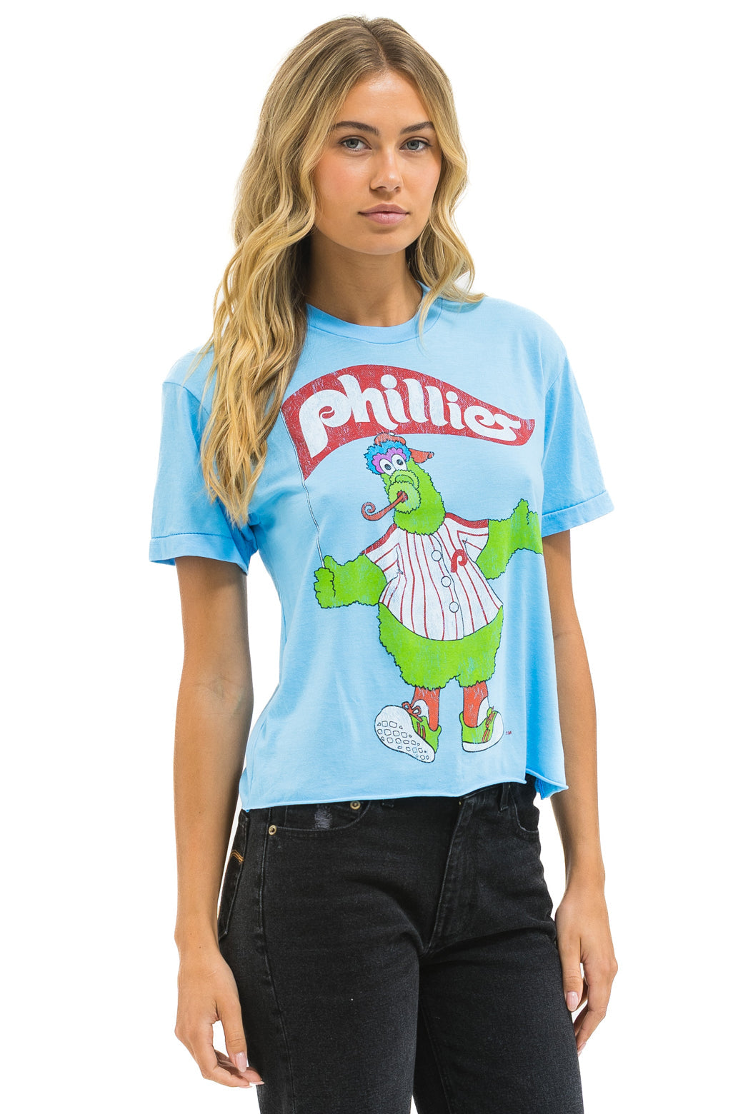PHILLIES FANATIC BOYFRIEND TEE - SKY