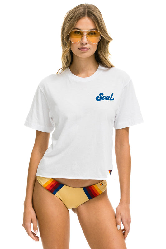 SOUL CYCLE SKULL 2025 BOYFRIEND TEE - WHITE