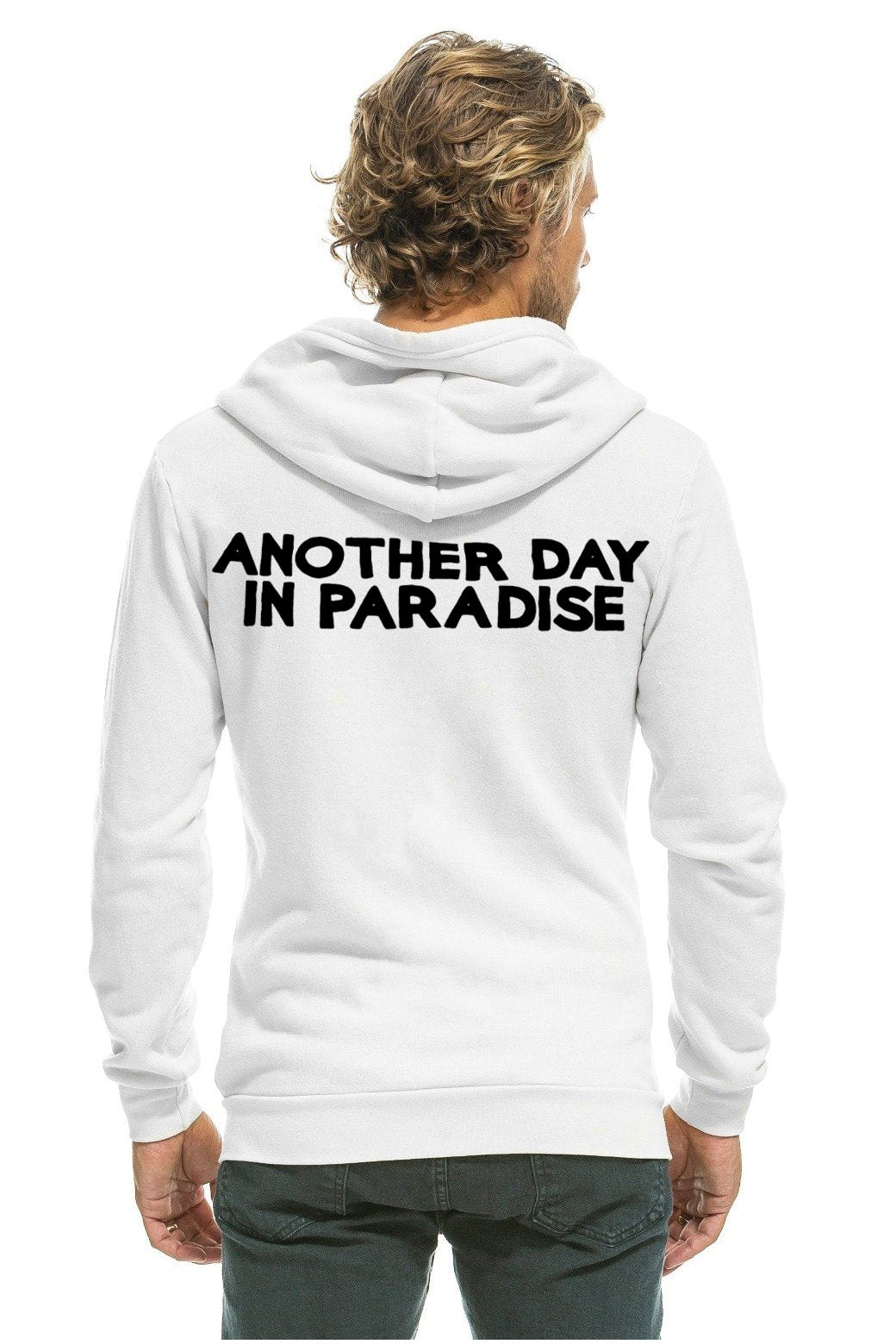 ANOTHER DAY IN PARADISE HOODIE - WHTE