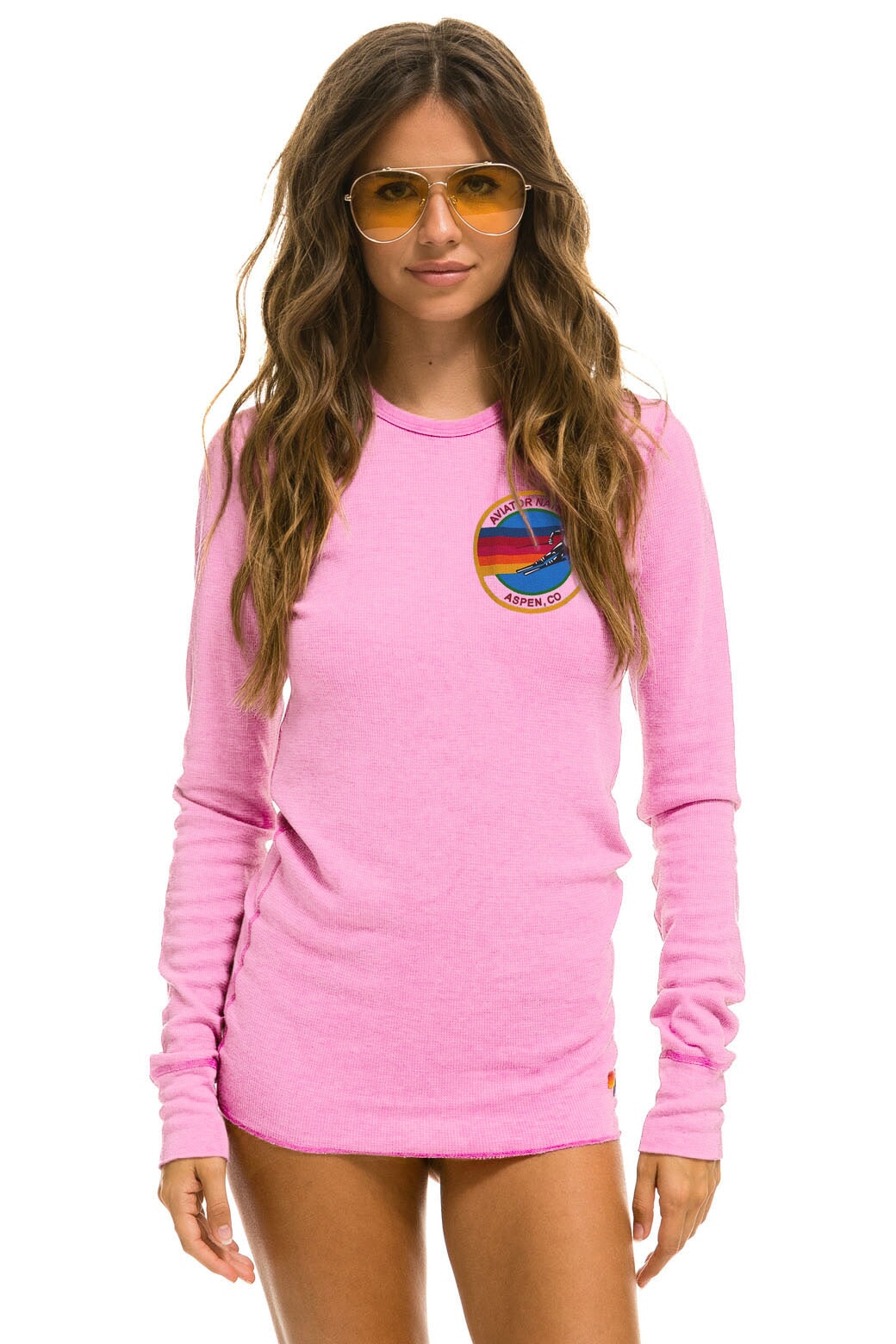 AVIATOR NATION ASPEN THERMAL - NEON PINK