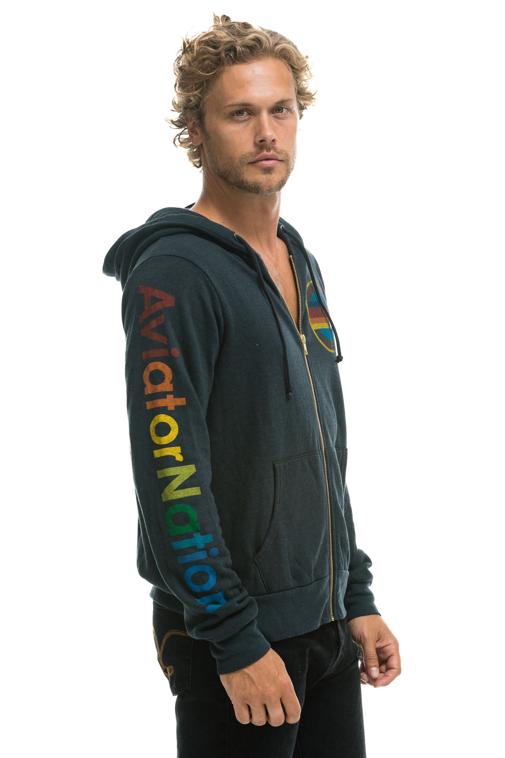 AVIATOR NATION HOODIE - CHARCOAL