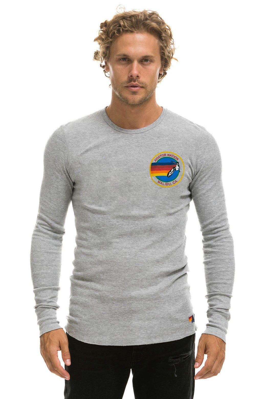 AVIATOR NATION MALIBU THERMAL - HEATHER GREY