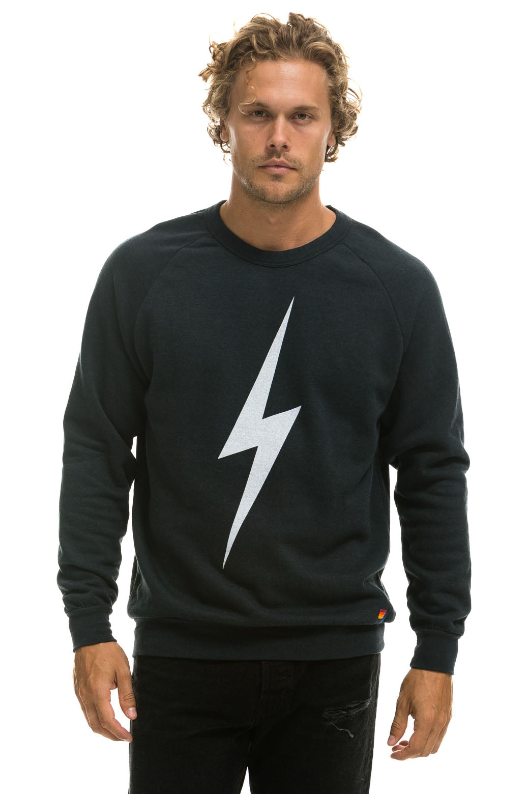 BOLT CREW SWEATSHIRT - CHARCOAL