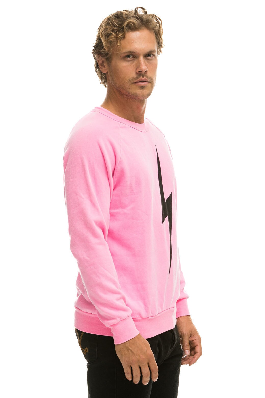 BOLT CREW SWEATSHIRT - NEON PINK