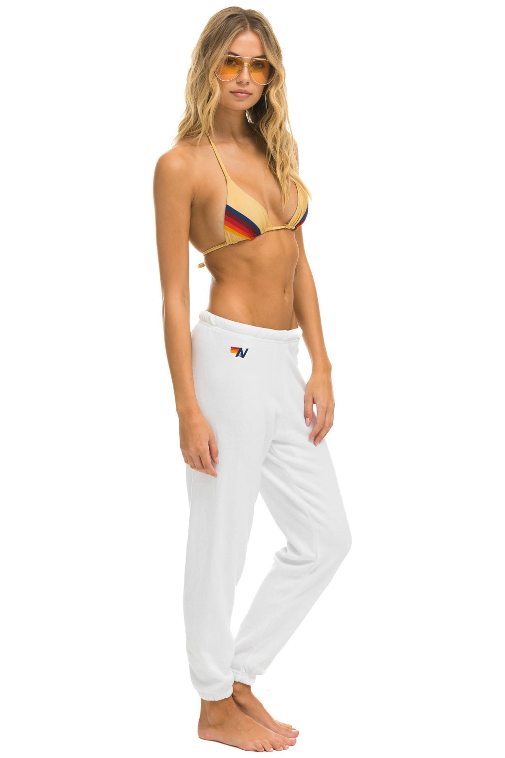 BOLT SWEATPANTS - WHITE // BLUE