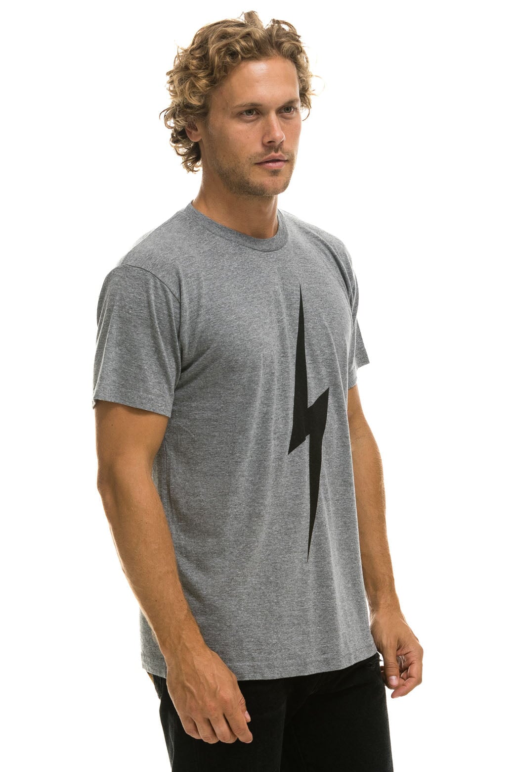 BOLT TEE - HEATHER GREY