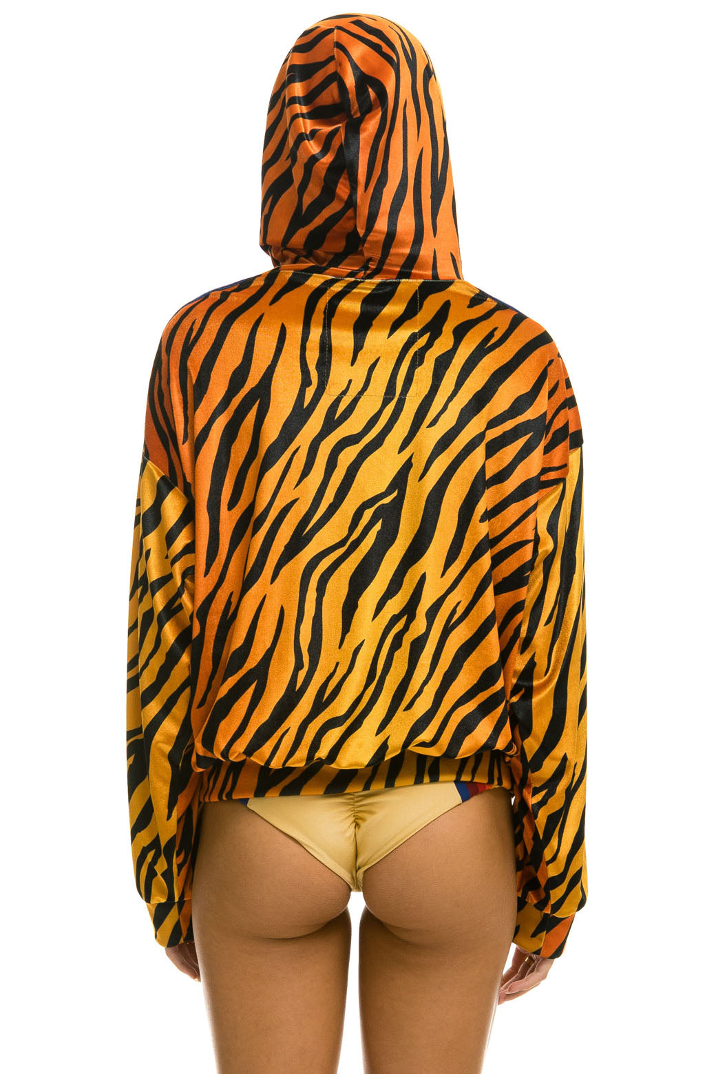 CLASSIC VELVET RELAXED PULLOVER HOODIE - TIGER