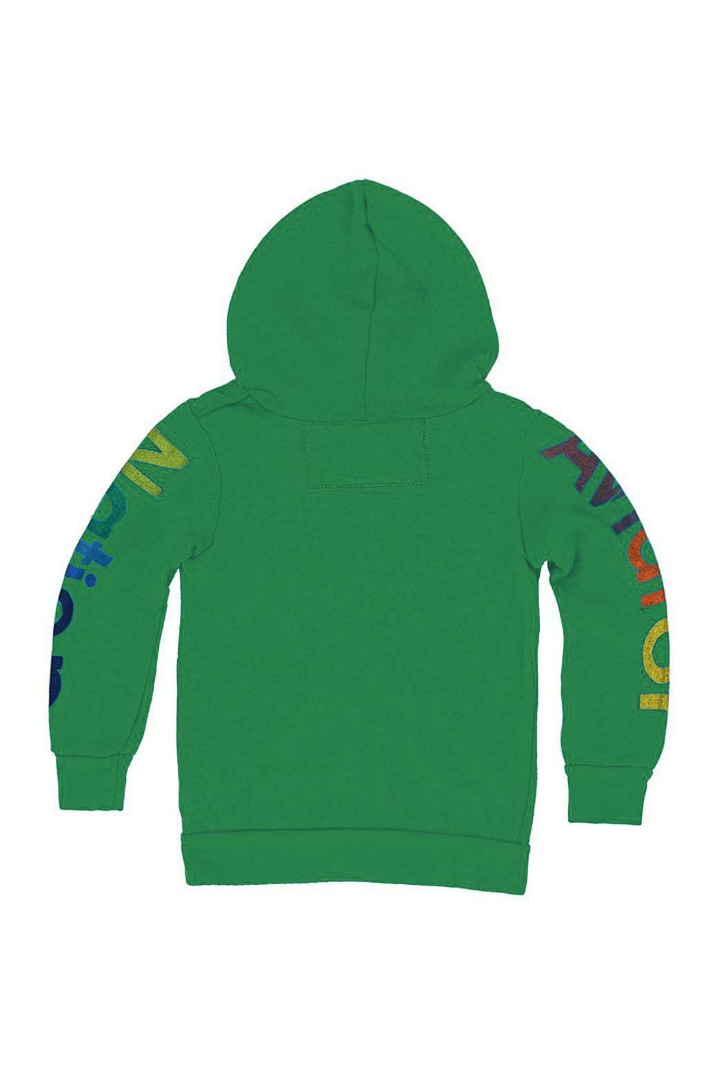 KID'S AVIATOR NATION ZIP HOODIE - KELLY GREEN